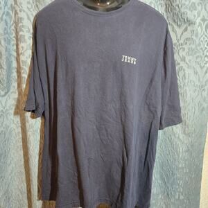 Tommy Hilfiger Denim Shirt XL Tommy Jeans Navy Blue Embroidered Logo Vintage